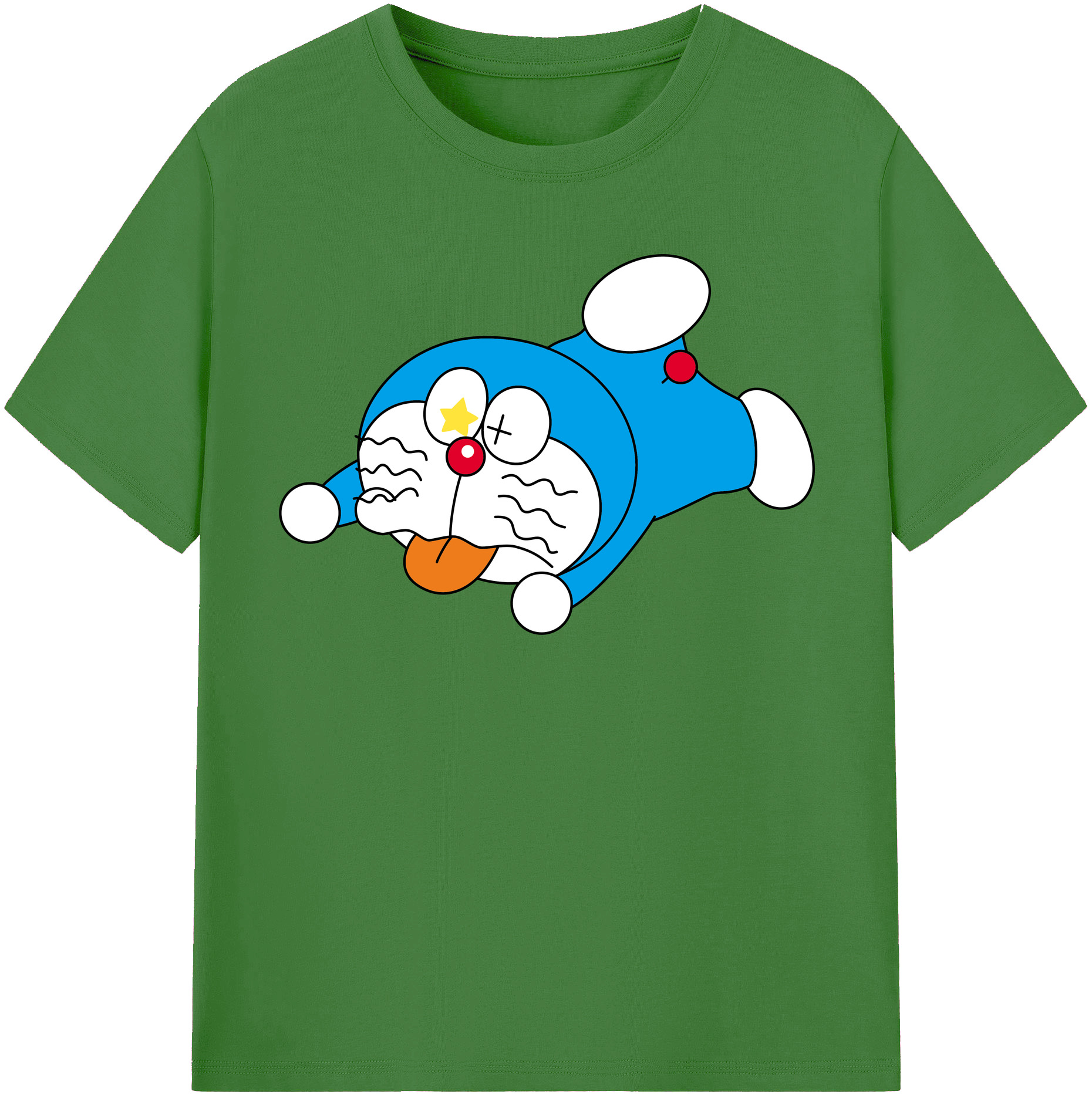 （画像用） ドラえもん Doraemon レディースカジュアルプリントTシャツ（綿100％）
